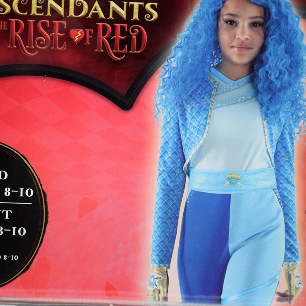 GIRL'S MEDIUM DISNEY DESCENDANTS THE RISE OF RED PRINCESS CHLOE CHARMING COSTUME